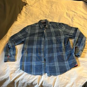 Large Bar Blues flannel